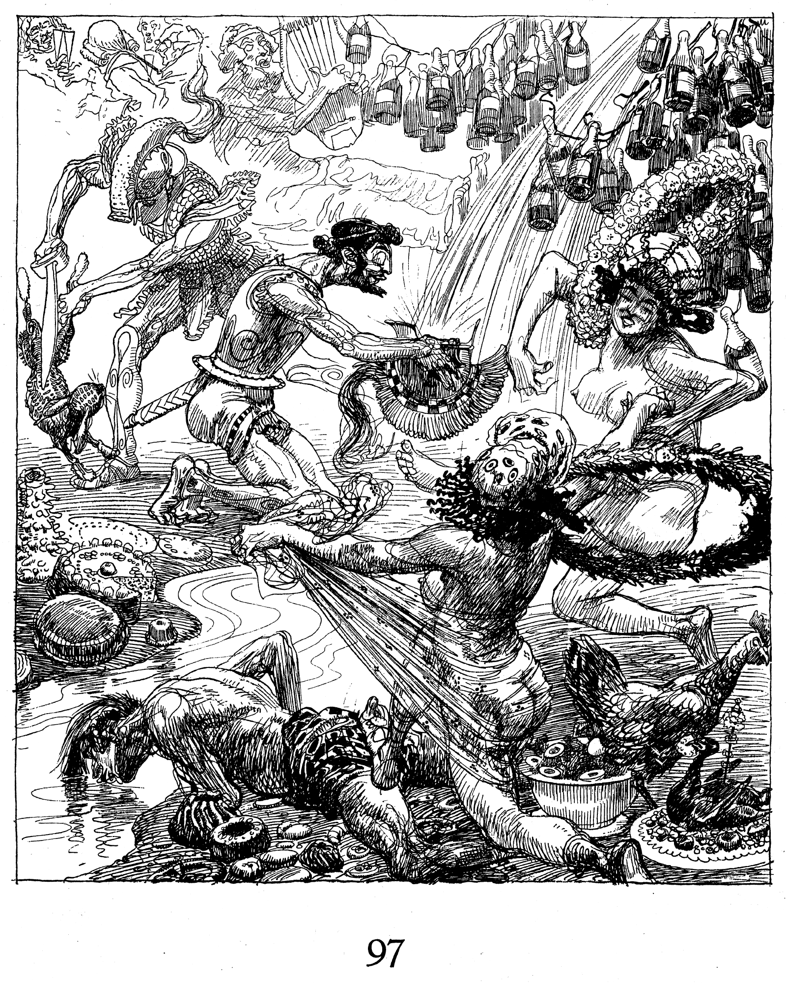 scans from the book Vergil Aeneis with Heinrich Kley illustrations