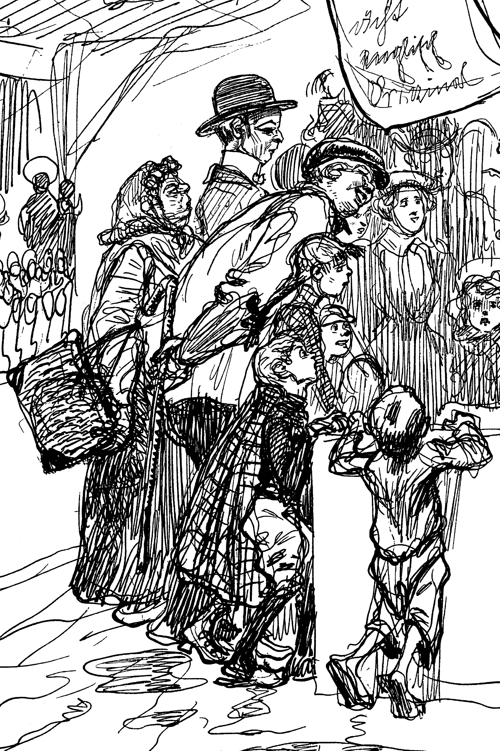 Heinrich Kley illustration scanned from 1911 book